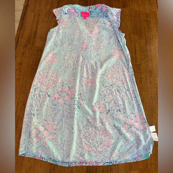 Lilly Pulitzer Joan Tunic Dress SZ S Blue Ibiza Now You Sea Me - Picture 13 of 15